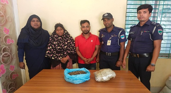 খুলনার রূপসায় দেড় কেজি গাঁজাসহ ২ বিক্রেতা গ্রেপ্তার