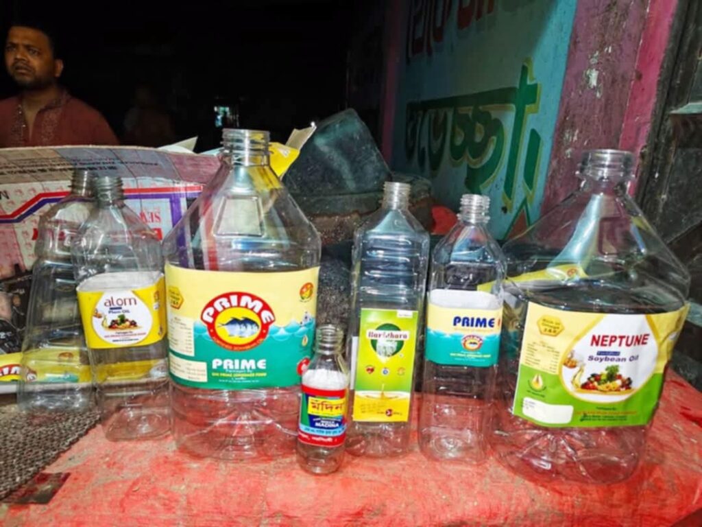 নকল সয়াবিন তেলে