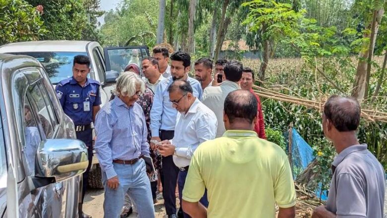 চীনের উপহারের হাসপাতাল নির্মাণের লক্ষ্যে তিস্তা এলাকা পরিদর্শন