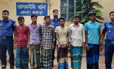 আদমদীঘিতে পুলিশের অভিযানে ৬ মাদক কারবারি গ্রেফতার