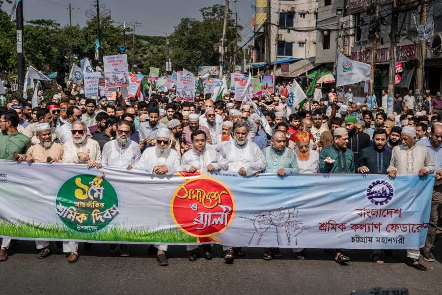 আন্তর্জাতিক শ্রমিক দিবস উপলক্ষ্যে নগর শ্রমিক কল্যাণের বিশাল শ্রমিক সমাবেশ ও র্যালি
