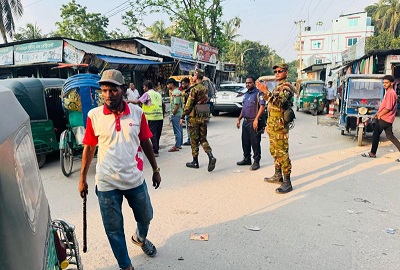 হোমনা-মেঘনায় সর্বোচ্চ নিরাপত্তা ব্যবস্থায় সেনাবাহিনী
