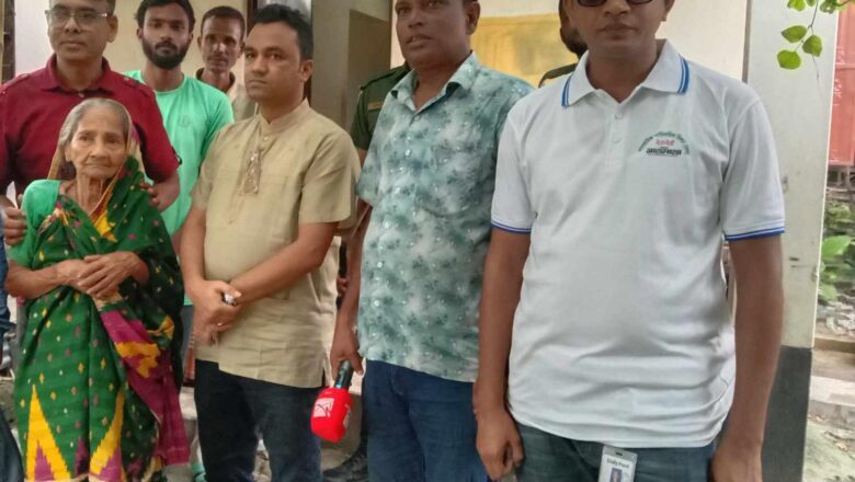 মান্দায় অসহায় আলেকজানের পাশে ইউএনও