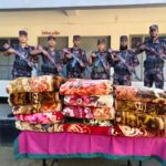 ময়মনসিংহ -শেরপুর সীমান্তে বিজিবির অভিযানে ৫ লক্ষাধিক টাকার ভারতীয় চোরাচালানী মালামাল ও মাদক জব্দ